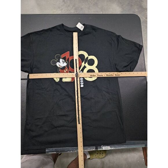 NWT Disney Black 1928 Mickey Mouse Crew Neck T-Shirt Men's Extra Large - Picture 5 of 5